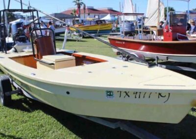 yellow and white boat