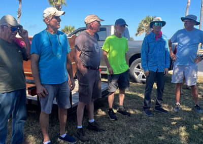 six men volunteers
